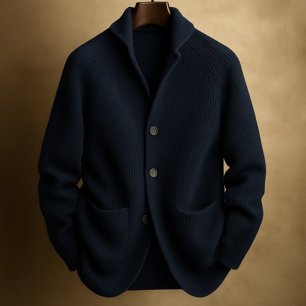 Silvoro - Cárdigan Canalé Para Hombre