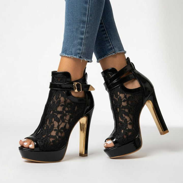 Isabela™ — Botines de encaje elegancia glamour atemporal