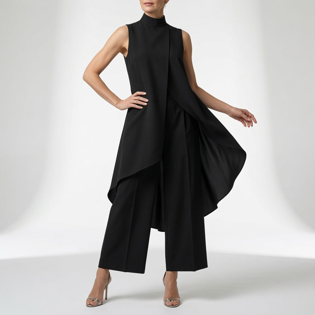 Éléssara™ — Conjunto asimétrico fluido elegancia moderna