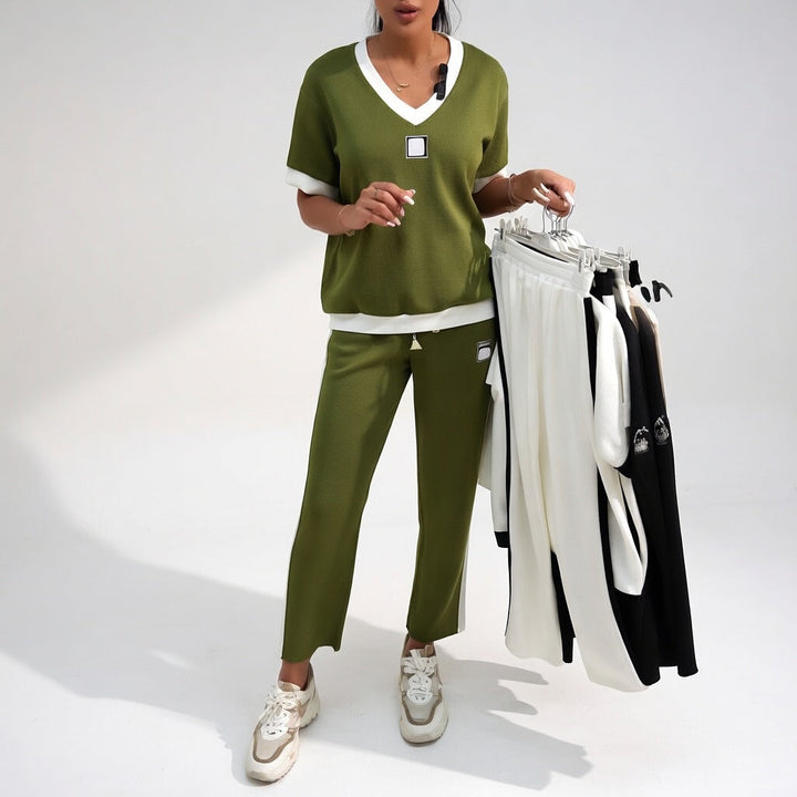 Célestina™ — Conjunto moderno elegante y cómodo con contraste