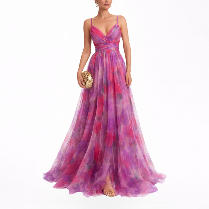Gisela | Encantador Vestido Largo Floral
