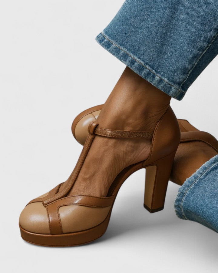 Maëlyna™ — Zapatos de tacón retro elegancia con soporte ergonómico