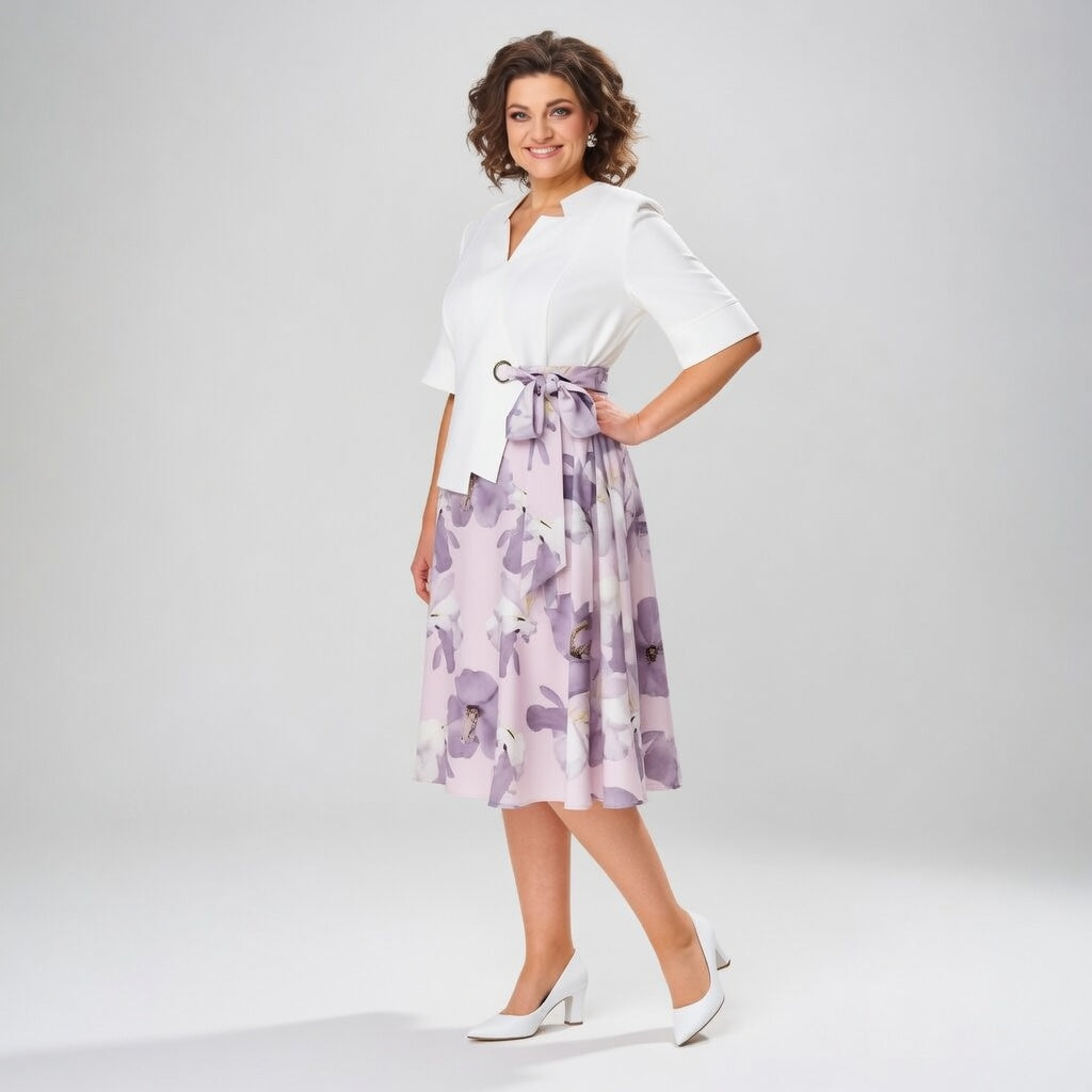 Mélusina™ — Conjunto de falda floral elegancia romántica