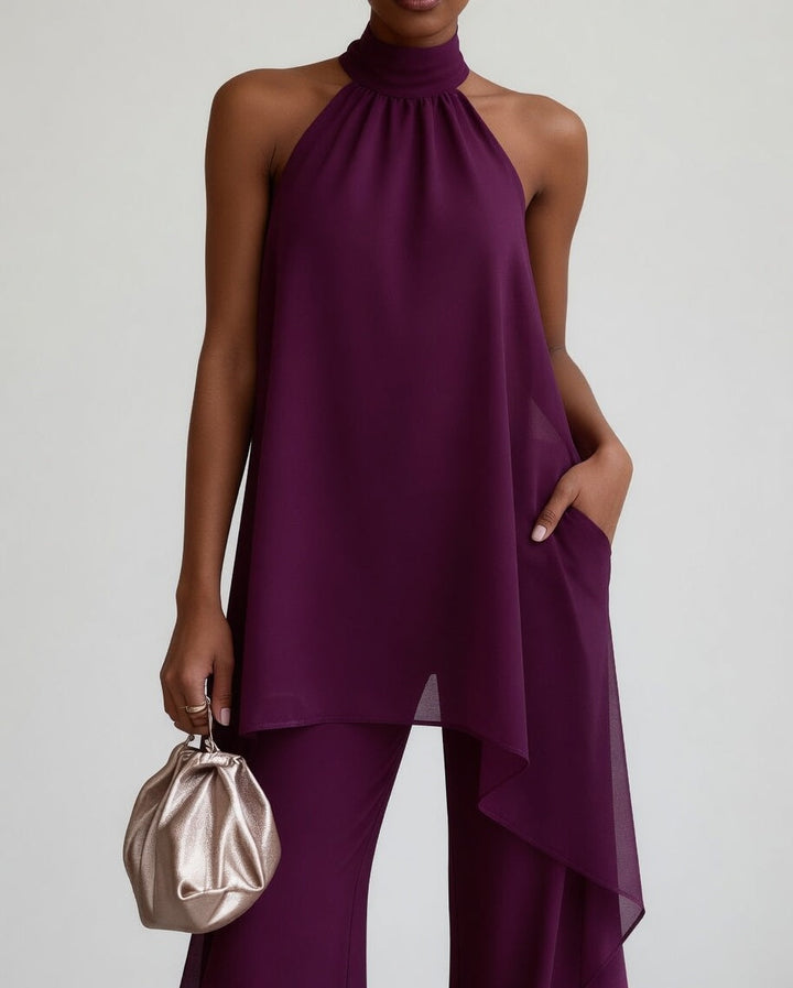 Thaïs™ — Conjunto halter fluido sofisticación atrevida