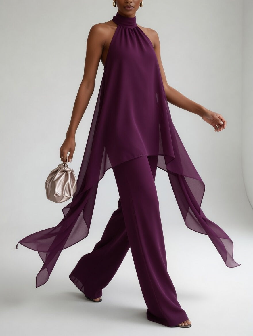 Thaïs™ — Conjunto halter fluido sofisticación atrevida