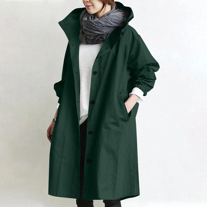 Theodora | Abrigo Trench Largo con Capucha