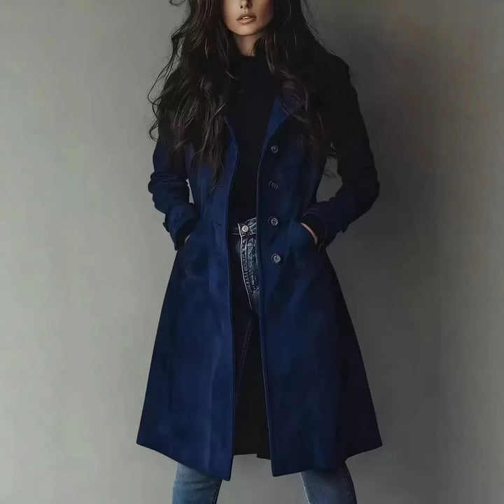 Cordelia | Abrigo Trench de Largo con Cuello Caído