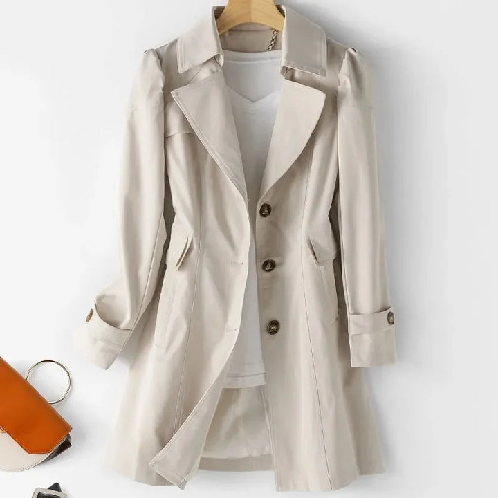 Constance | Trench Coat Ligero de Un Solo Botón
