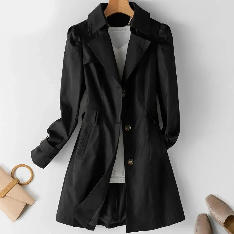Constance | Trench Coat Ligero de Un Solo Botón