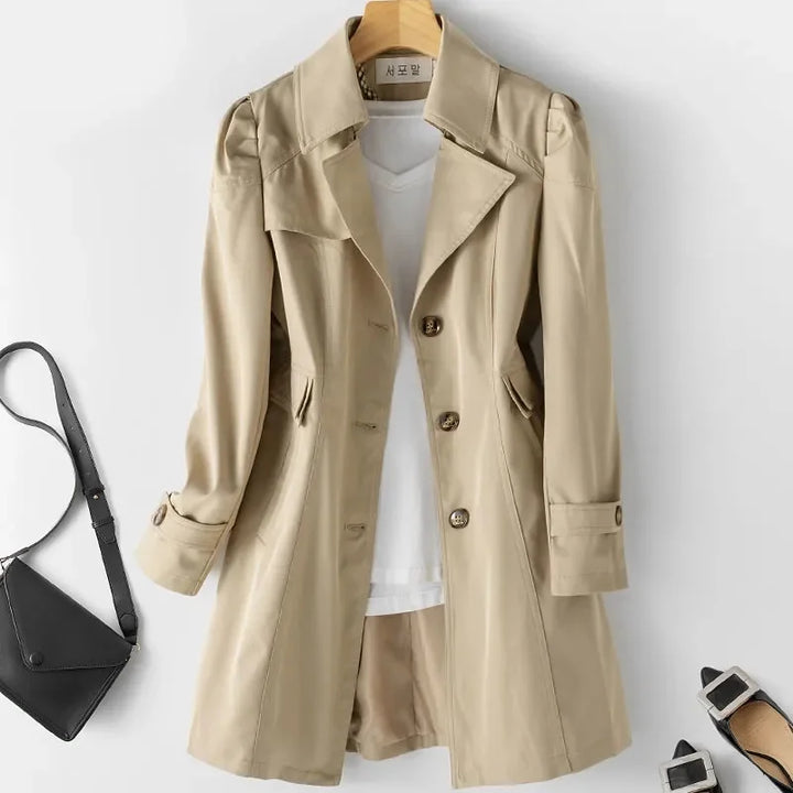 Constance | Trench Coat Ligero de Un Solo Botón