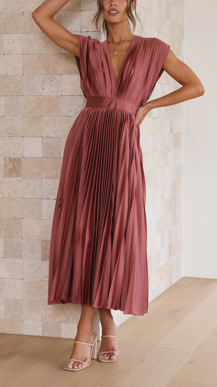 Isla | Vestido plisado elegante