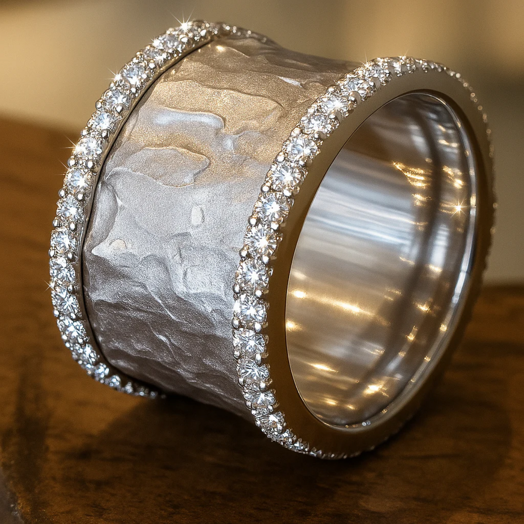 Anillo Vintage de Plata con Zirconitas