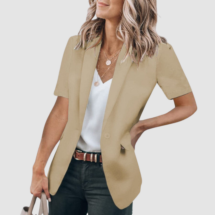 Dollie™ Blazer Moderno de Manga Corta