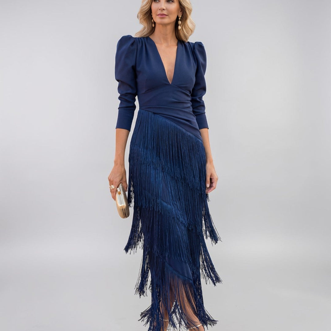 Sofía | Vestido con Flecos