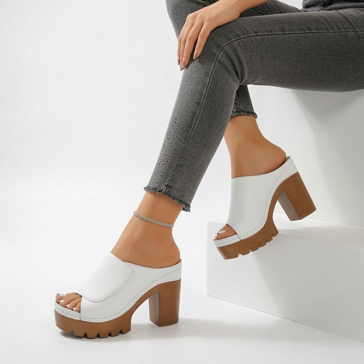 Antonieta™ — Zuecos elegantes con tacón para el confort diario