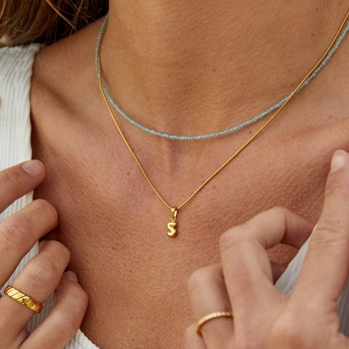 Collar Letra Bubble Chic