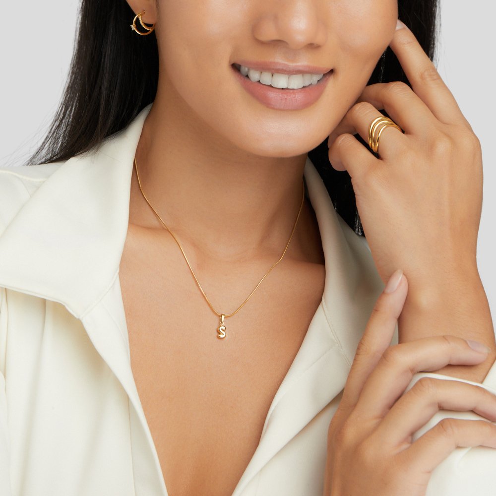 Collar Letra Bubble Chic