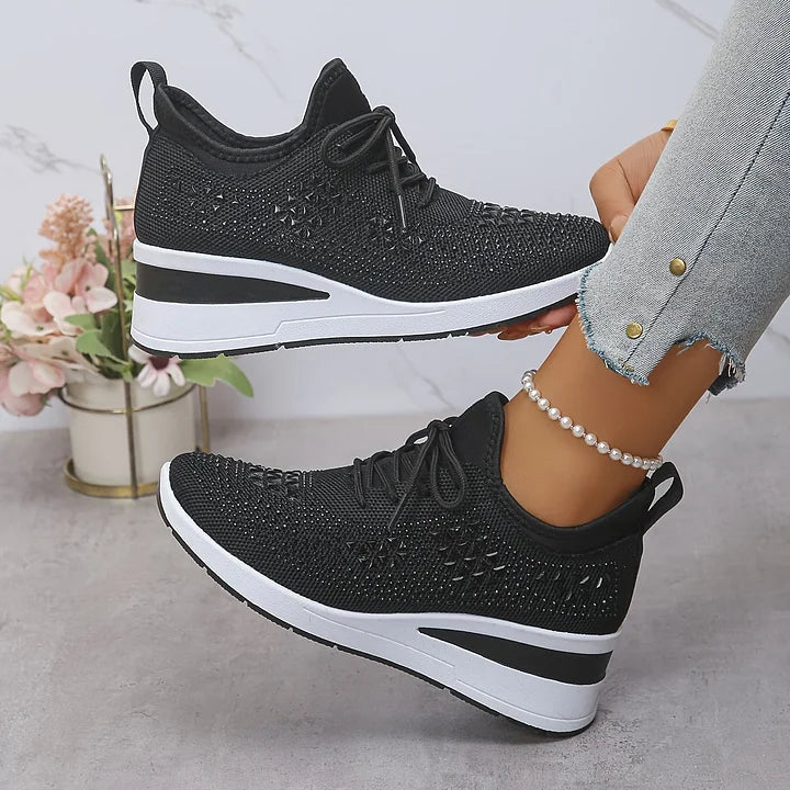 Giselle – Zapatos ortopédicos con strass brillantes