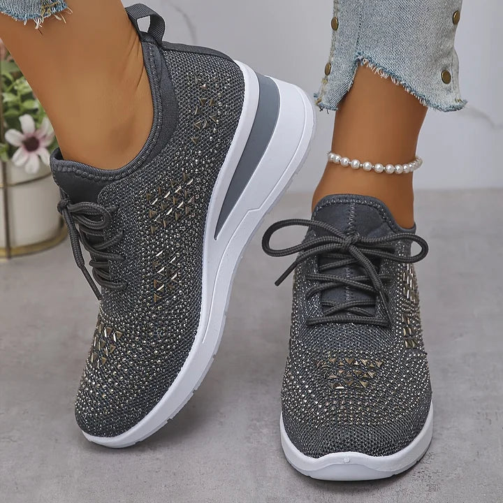Giselle – Zapatos ortopédicos con strass brillantes