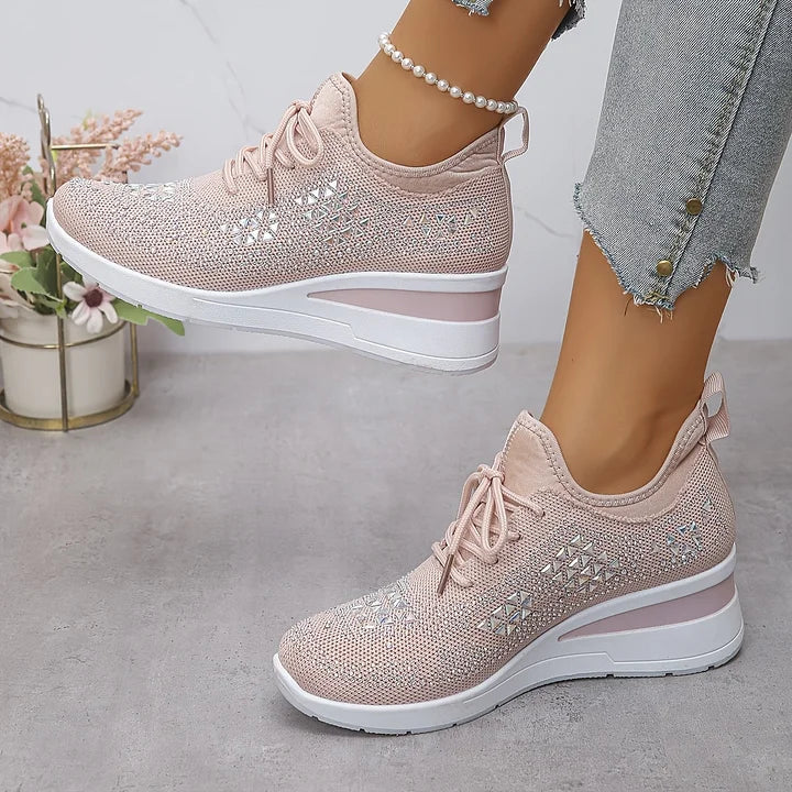 Giselle – Zapatos ortopédicos con strass brillantes