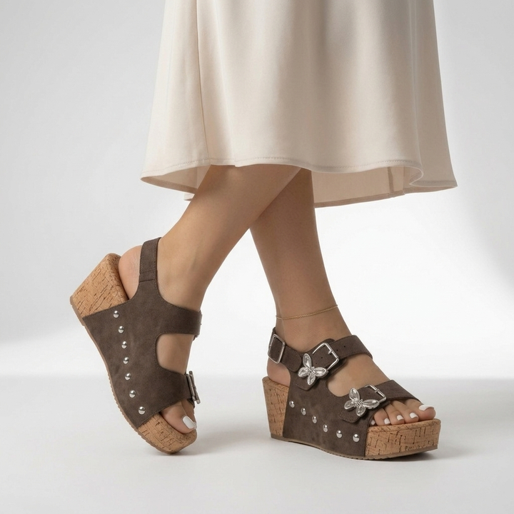 Isabella™ — Mules de cuña elegancia confort diario