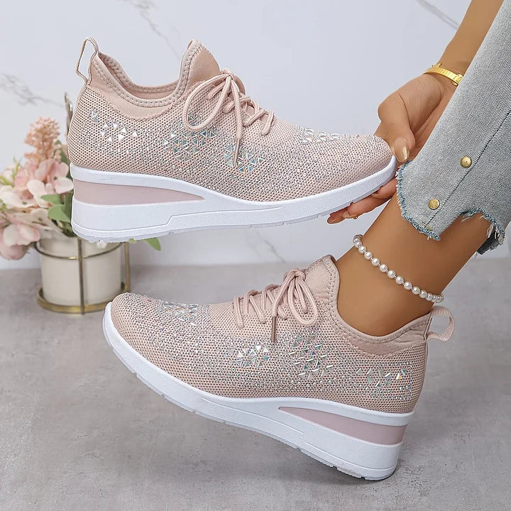 Giselle – Zapatos ortopédicos con strass brillantes