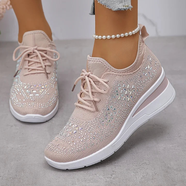 Giselle – Zapatos ortopédicos con strass brillantes