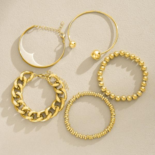 Conjunto de Pulseras Apilables de 5 Piezas