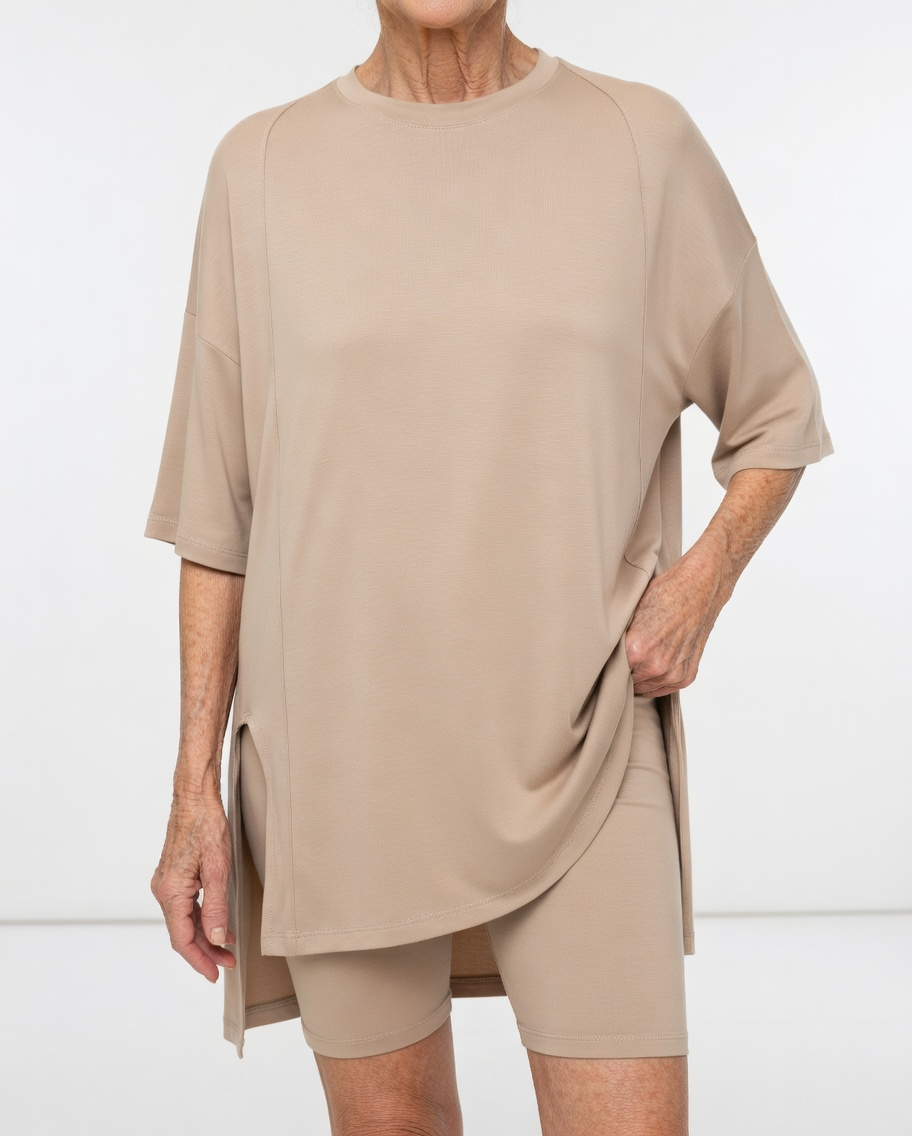 Louisette™ — Conjunto de camiseta oversize y short cómodo y casual