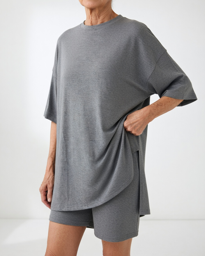 Louisette™ — Conjunto de camiseta oversize y short cómodo y casual