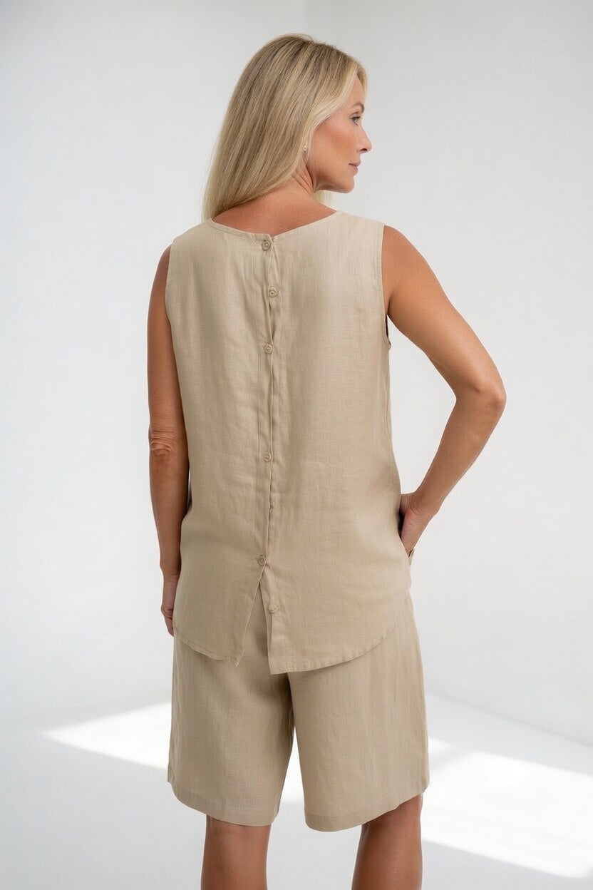 Alméline™ — Conjunto fluido de verano sin mangas