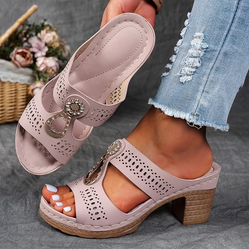 CRISTINA | Sandalias Ortopédicas Cómodas Lisa