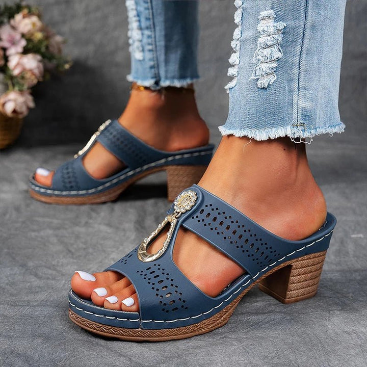 CRISTINA | Sandalias Ortopédicas Cómodas Lisa