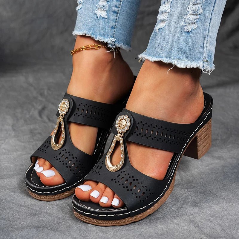 CRISTINA | Sandalias Ortopédicas Cómodas Lisa
