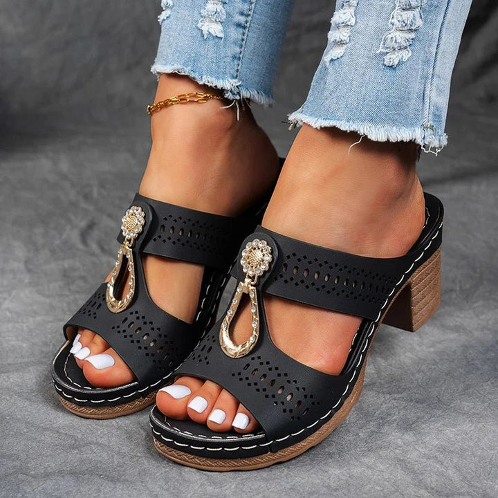 CRISTINA | Sandalias Ortopédicas Cómodas Lisa