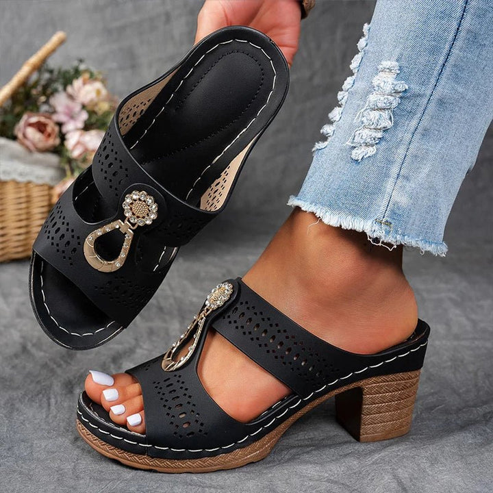 CRISTINA | Sandalias Ortopédicas Cómodas Lisa