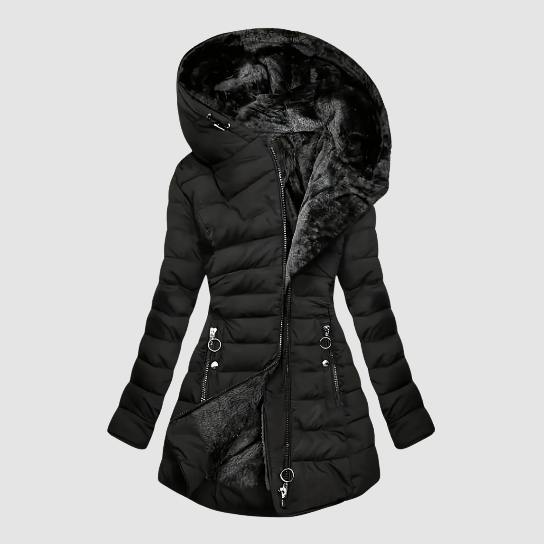 Chaqueta de Plumas Forrada de Piel Ginnette™