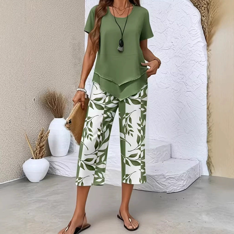 Elena™ | Conjunto de Túnica y Pantalón Fluido