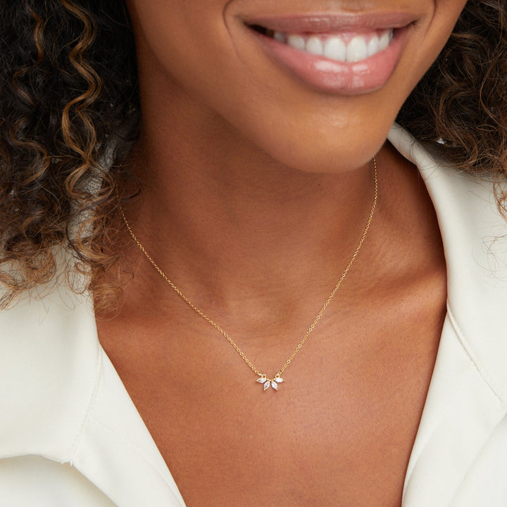 Collar Hoja de Cristal